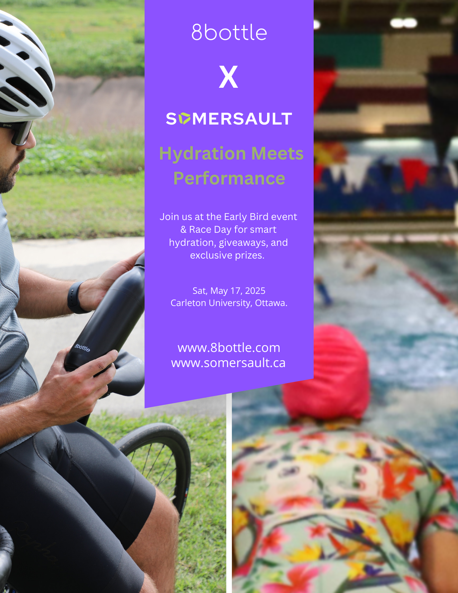 8bottle Partners with Somersault to Promote Hydration and Sustainability at Early Bird  Event & Race Day